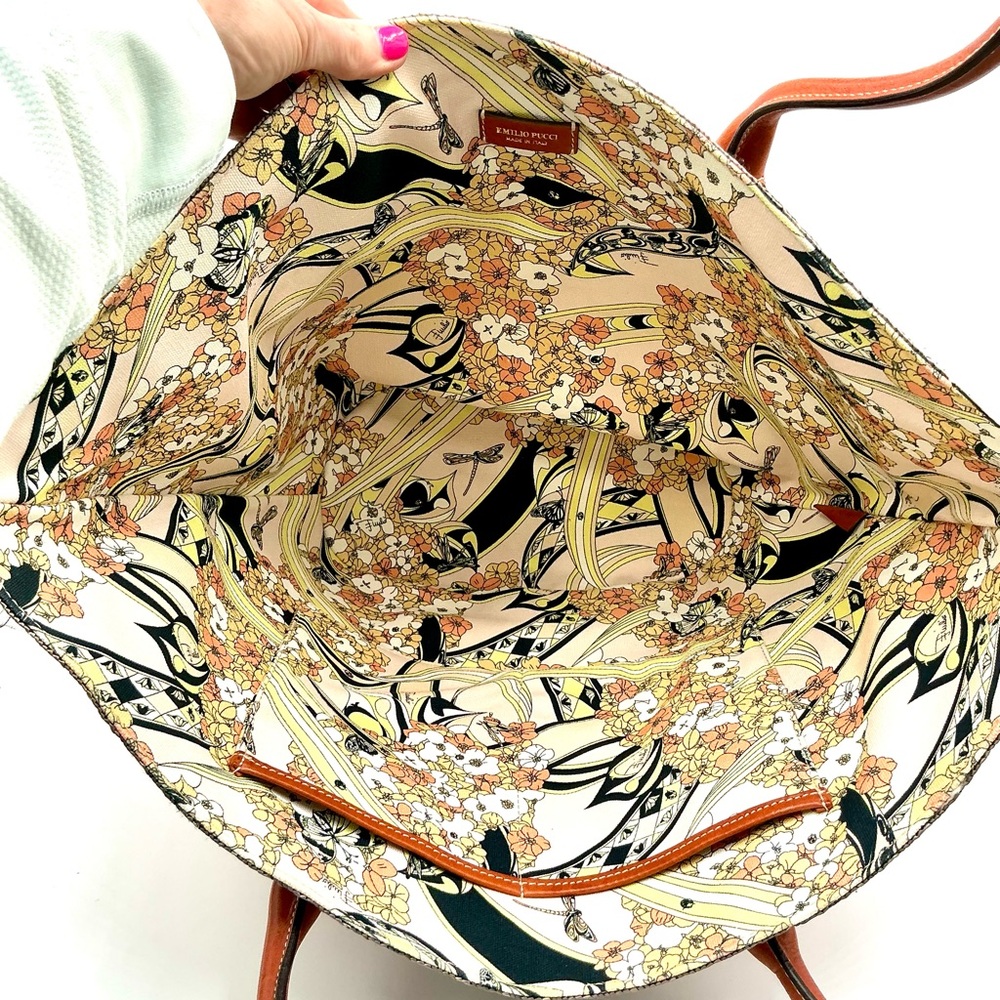 Emilio Pucci Woven Straw Tote Bag #1106 - Picture 3 of 5